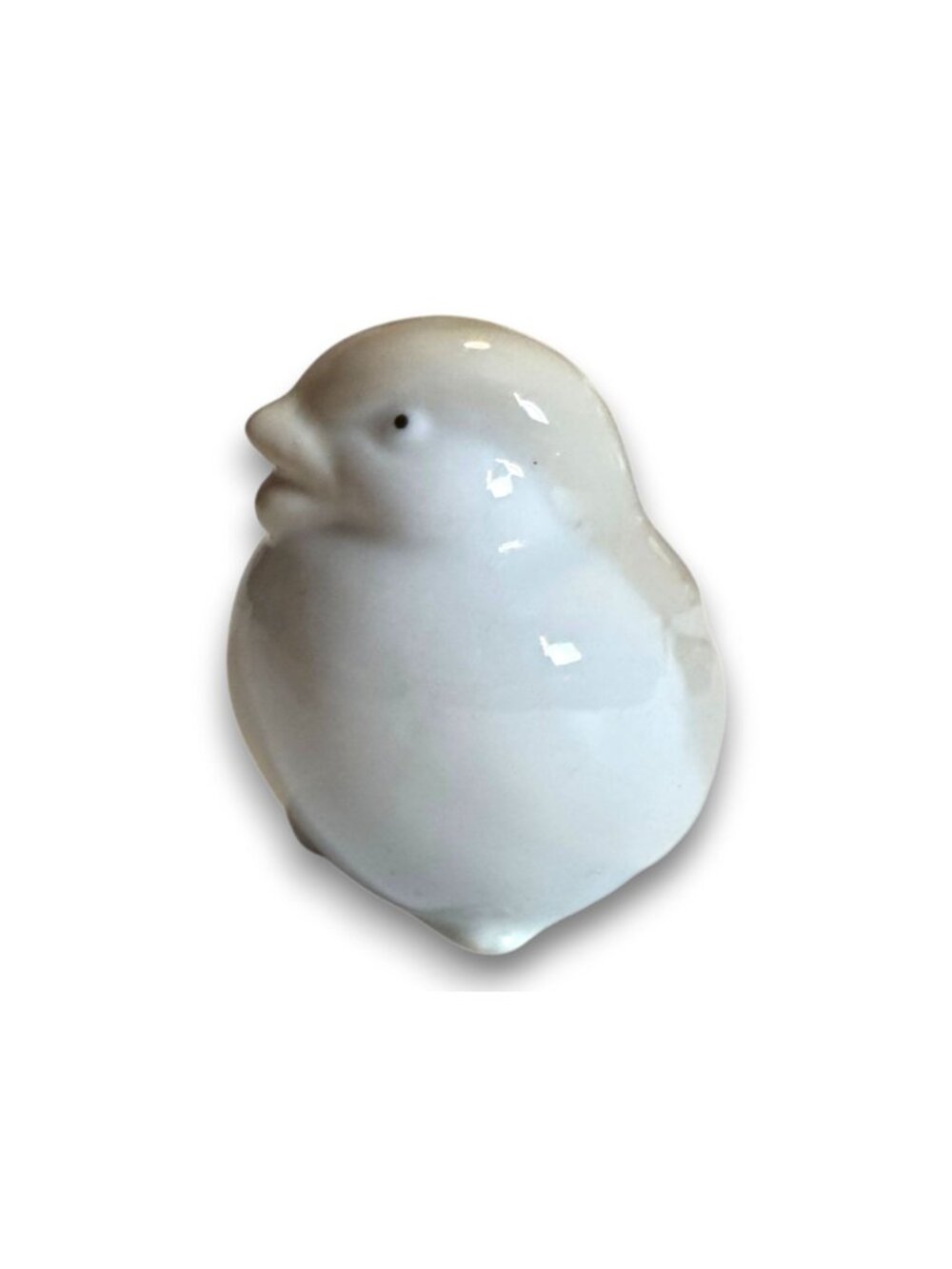 Vintage Ceramic Sparrow Bird Figurine Small Glossy Porcelain Songbird Statue Tan - Picture 10 of 10